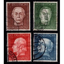 1954 - Vesttyskland - AFA 1163-66 - Frimærke - Stemplet.